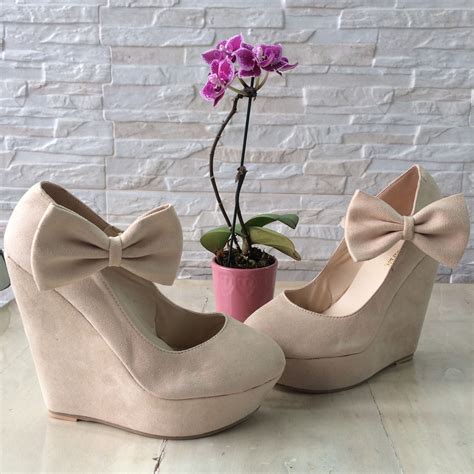 Scarpin Anabela Nude Parise Joias