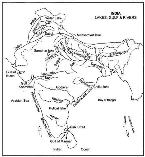 List Of Major Rivers Of India River System Map Names