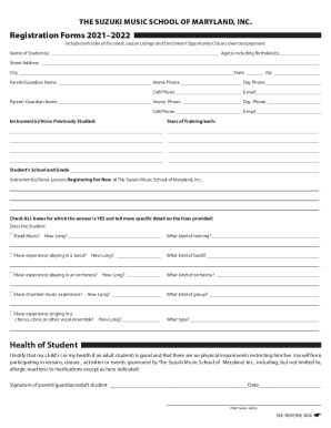 Fillable Online Registration Forms Fax Email Print Pdffiller