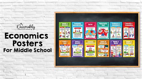 Improve Your Classroom With These 12 Vibrant Economics Posters For