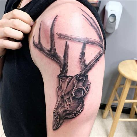 Top 59 Best Deer Skull Tattoo Ideas 2021 Inspiration Guide