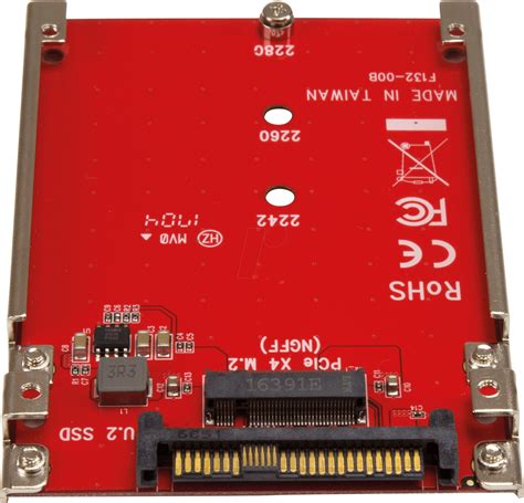 ST U2M2E125: M.2 to U.2 SFF-8639 Host Adapter at reichelt elektronik
