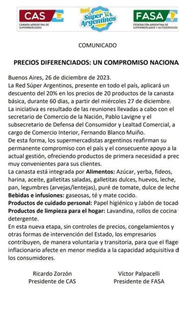 Precios Diferenciados cómo es el acuerdo entre el Gobierno y las