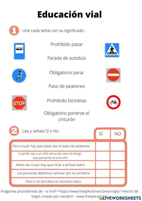 Interactive Road Safety Education Worksheet For Grade 2