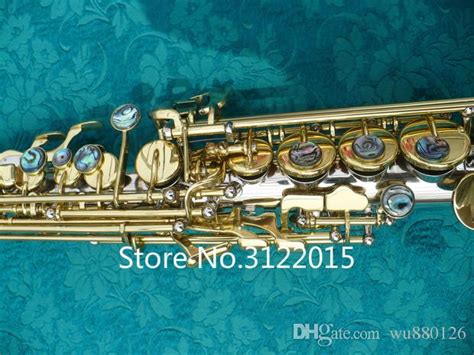 Custom Series Beautiful Soprano B Flat Saxophone Brass Straight Pipe