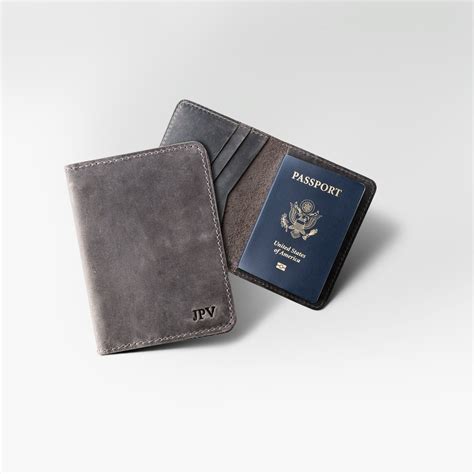 PERSONALIZED Leather Travel Wallet Distressed Leather Passport - Etsy