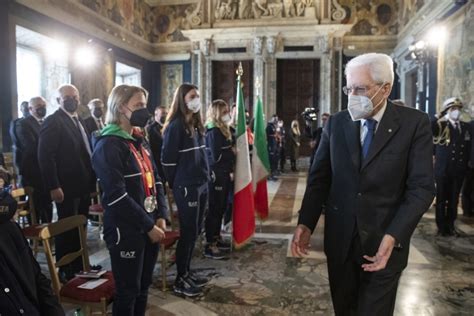 Al Quirinale Gli Azzurri Di Ritorno Dai Giochi Olimpici E Paralimpici