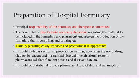 Hospital Formulary Pdf Unit Sem B Pharmacy Ppt