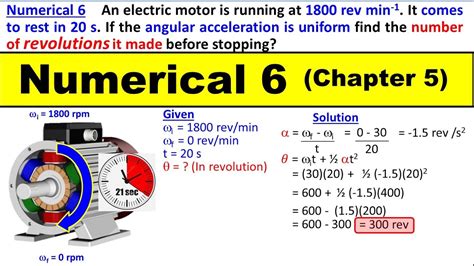 Numerical 6 Chapter 5 Physics Class 11 Rotational And Circular Motion