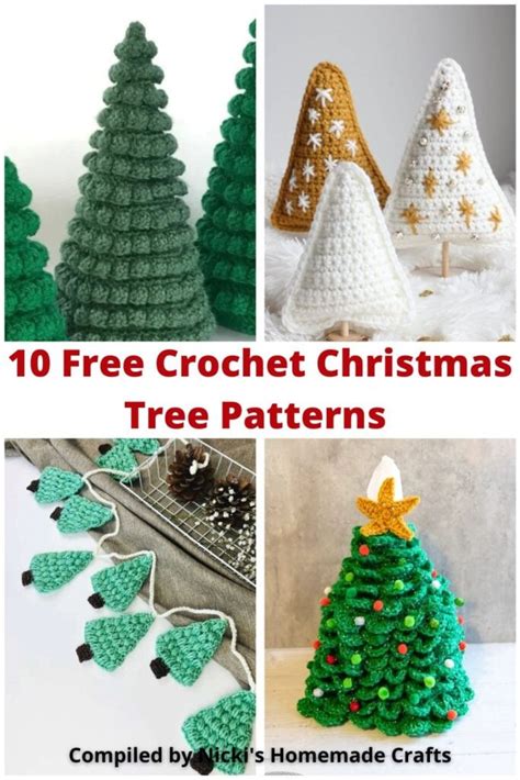 Free Crochet Christmas Tree Patterns As Holidays Decor Nicki S