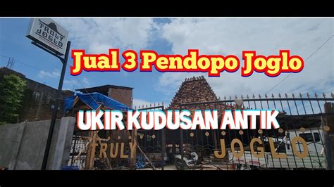 Jual 3 Pendopo Joglo Ukir Antik Original Kudus Soko 20cm Bisa Milih Di