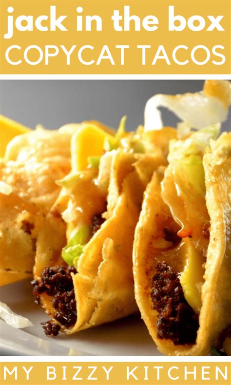 Jack in the Box Taco Recipe! Now you can make them at home!