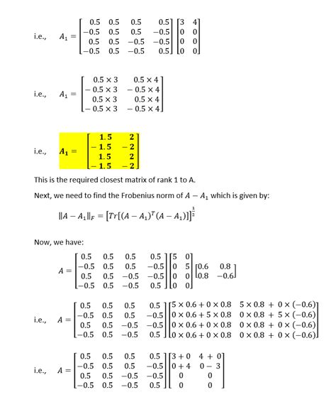 Solved A Singular Value Decomposition Of A Matrix A Is As Follows 0