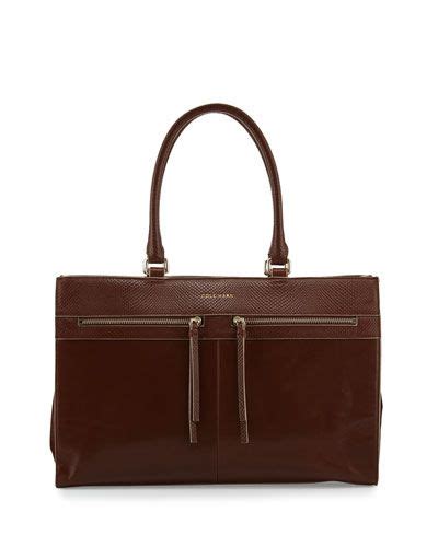 Reese Large Leather Tote Bag Sequoia Large Leather Tote Leather