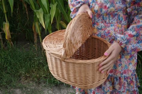 Personalized Wicker Picnic Basket With Lid For Two Etsy Wicker