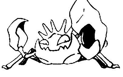 Kingler Pokemon Coloring Page Coloring Pages