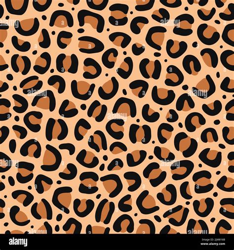 Leopard Skin Seamless Pattern Artvector Style Cartoon Illustration