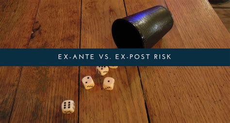 Ex-Ante vs. Ex-Post Risk