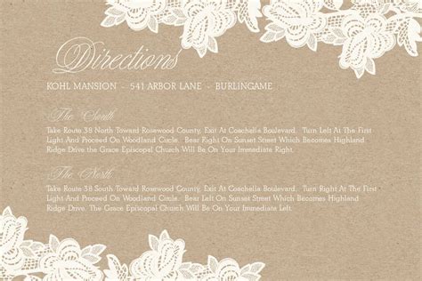 Rustic Lace - Wedding Invitations