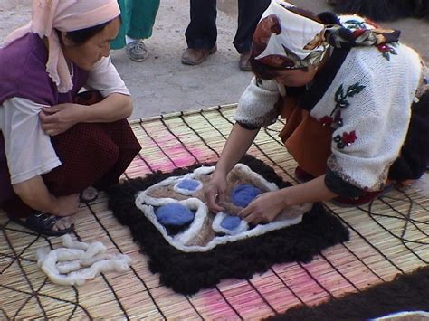 Felt Production Demonstration In Kochkor Village Ak Sai Travel Silk