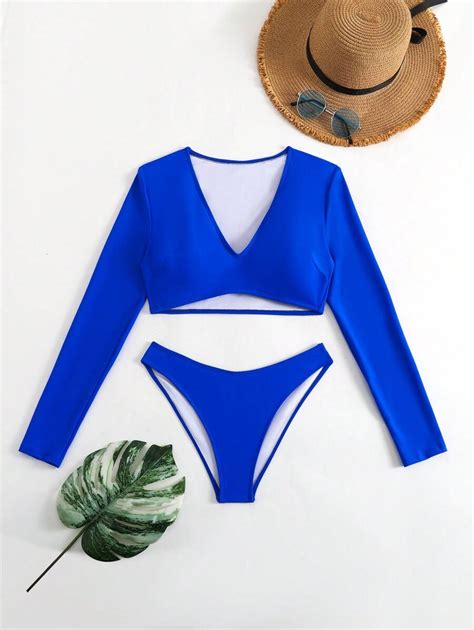 SHEIN Swim Event Conjunto De Bikini Para Mujer Para Vacaciones En La