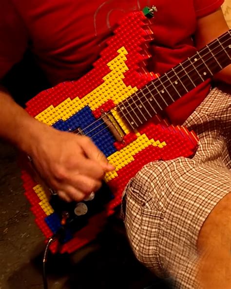 Rock Out With This Working Electric Guitar Made Of Lego Pieces — Geektyrant