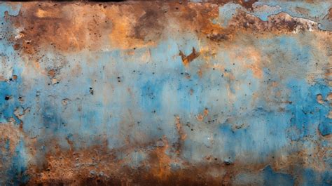 Close Up Of Blue Rusty Metal Texture Background Rust Texture Rust