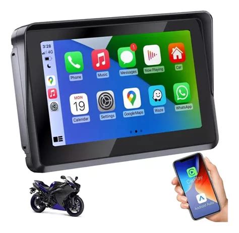 Navegador Gps Motos Carplay Android Auto Central Multmidia