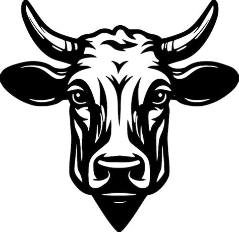 Premium Vector Cow Minimalist And Flat Logo Vector Illustration