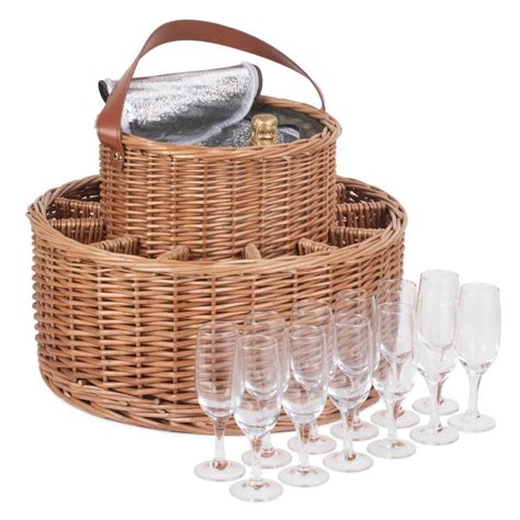 Double Steamed Chilled Garden Party Wicker Basket The Basket Company