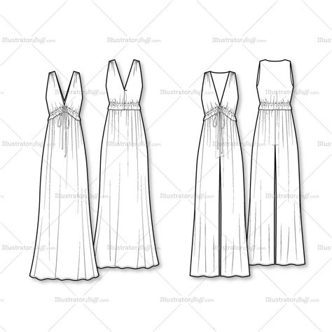 Maxi Dress Drawing At Explore Collection Of Maxi