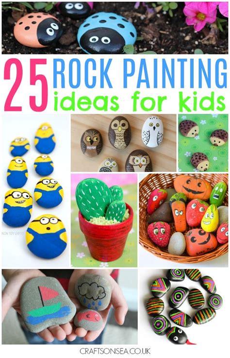 Rock Painting Ideas for Kids: 25 Awesome Ideas | Painted rocks kids ...