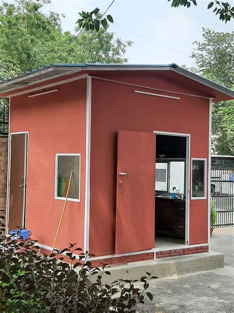 Prefab Rectangular Frp Portable Security Cabin For Guard Room At Rs