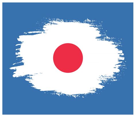 Hand paint professional abstract Japan flag vector 16543832 Vector Art ...