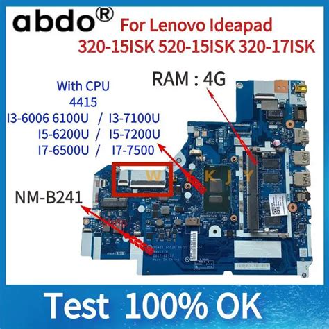 DG421-DG521-DG721-NM-B241-For-Lenovo-Ideapad-320-15ISK-320-17ISK-Placa ...