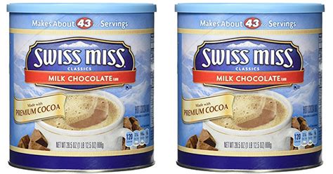 Swiss Miss Hot Cocoa Mix Milk Chocolate Oz Canister Only Shipped Freebies Deals