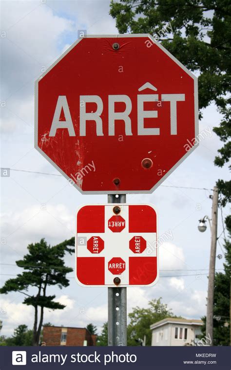 Stop Sign In French - Asking List