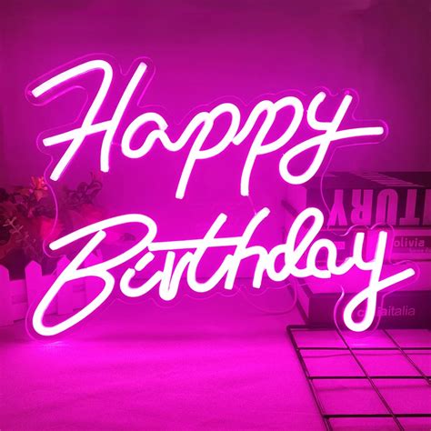 Neon Light Sign Happy Birthday Led Lights Neon Happy Birthday