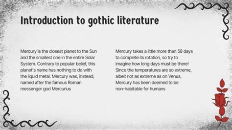 Gothic Literature Presentation