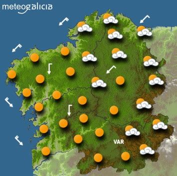 Predicciones meteorológicas para este viernes en Galicia Cielo poco