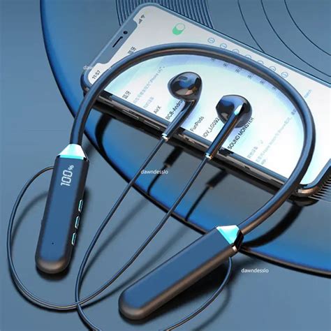 Беспроводные магнитные наушники с шейным ободом, Bluetooth 5,2, цвет в ...