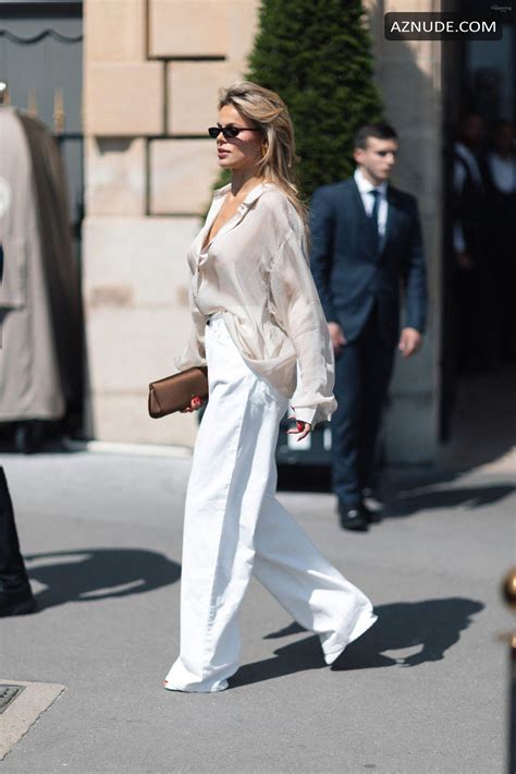 Brooks Nader Sexy Seen Flashing Her Hot Tits As She Exits From Hotel De Crillon In Paris Aznude