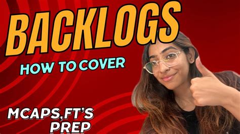 How To Cover Backlogs FTs Preparation And Mcaps YouTube