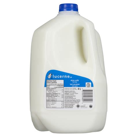 Lucerne Fat Free Skim Milk 4 L Voilà Online Groceries Offers