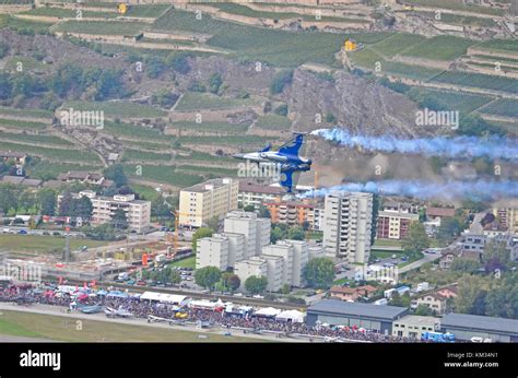 Sion Switzerland September 16 Dassault Rafale In The Breitling Air Show September 16 2017