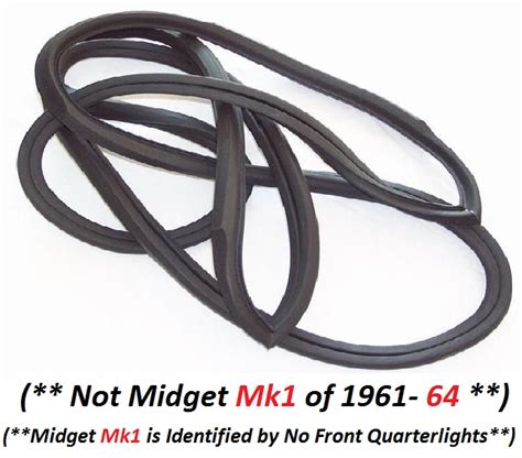 Front Windscreen Rubber Screen Seal Mg Midget Parts Mk2 Mk3 And 1500