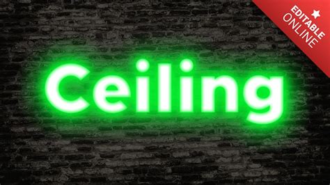 Ceiling Text Effect Generator