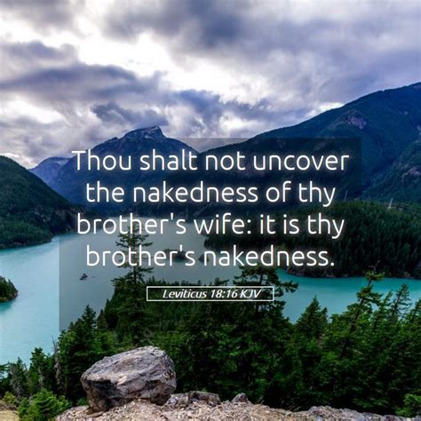 Leviticus Kjv Thou Shalt Not Uncover The Nakedness Of Thy