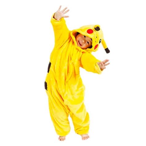 Pikachu Pokemon Fantasia Pijama Kigurumi Macac O Roupa Infantil Anime