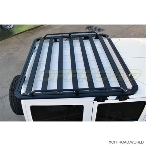 Roof Rack System, Aluminium, Black, 4 Door, Jeep Wrangler JK XORRS003 ...